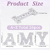 Alphabet Resin Rhinestone Patches DIY-GF0009-18A-2