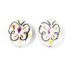 Handmade Porcelain Beads PORC-T134-09-3