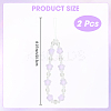 Plastic Beaded Mobile Phone Lanyard Wrist Strap AJEW-WH20010-63B-2