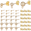 120Pcs 3 Style 304 & 202 Stainless Steel & Brass Ball Post Stud Earring Findings Sets FIND-AR0003-85-1