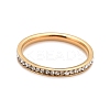 304 Stainless Steel Rhinestone Rings STAS-D178-02G-02-2