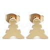 PVD Vacuum Plating 304 Stainless Steel Stud Earrings for Women EJEW-A048-16G-1