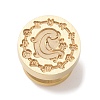 Golden Plated Round Shaped Wax Seal Brass Stamp Head STAM-K002-01G-08-1