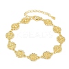Virgin Mary Theme Brass Micro Pave Clear Cubic Zirconia Link Chain Bracelets for Women BJEW-A090-08B-G-4