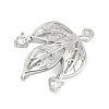 Brass Micro Pave Cubic Zirconia Pendants KK-Q026-21P-2