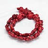 Dyed Synthetic Turquoise Beads Strands G-M152-M-A-4