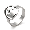 Non-Tarnish 201 Stainless Steel Finger Rings RJEW-G278-11P-1