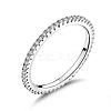 Anti-Tarnish Rhodium Plated 925 Sterling Silver Finger Rings RJEW-FF0008-008P-17mm-1