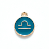 Alloy Enamel Pendants ENAM-S124-01B-05K-2