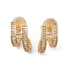 Brass Micro Pave Clear Cubic Zirconia Clip-on Earrings EJEW-K286-10G-4
