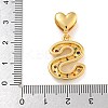 Brass Micro Pave Colorful Cubic Zirconia Pendants KK-P281-01G-S-3