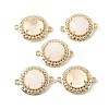 Natural Quartz Crystal Rock Crystal Faceted Connector Charms G-H323-03G-13-1