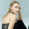 3 Pairs 3 Colors Imitation Leather Cattle Head Dangle Earrings for Women EJEW-FI0002-36-7