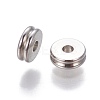 Tarnish Resistant 201 Stainless Steel Grooved Spacer Beads STAS-P239-05P-2