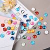 50Pcs Luminous Glass Cabochons sgGLAA-SZ0001-15A-4