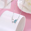 925 Sterling Silver Pendant Necklaces NJEW-BB33983-5