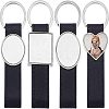 4Pcs 4 Style Sublimation Keychain Blanks KEYC-WR0001-08-1