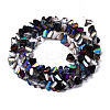 Electroplate Glass Beads Strands X-EGLA-N002-06E-2