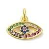 Brass Micro Pave Cubic Zirconia Charms KK-M283-15D-02-1