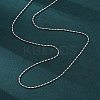 Brass Column Link Chain Necklaces for Women NJEW-D302-05P-4