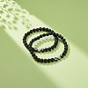 2Pcs Natural Lava Rock Stretch Bracelets Set BJEW-JB08673-01-2