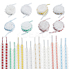 8 Pairs 8 Colors Polyester Gingham Lace Shoelaces AJEW-FH0009-18-1