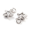 Brass with Cubic Zirconia Pendants KK-P271-38A-01P-2