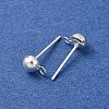 Brass Stud Earring Findings LS-KK-G604-01S-02-2