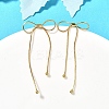 Bowknot Rack Plating Brass Stud Earrrings EJEW-Z085-01G-1