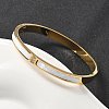 304 Stainless Steel Rhinestone Bangles for Women BJEW-Z092-07G-1