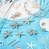 8 Style Starfish Alligator Hair Clips & Stud Earrings & Headband Set AJEW-PH0011-44-5