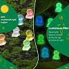 80Pcs 8 Colors Luminous Resin Doll Ornaments RESI-SZ0003-49-3