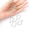 10Pcs Alloy Open Back Bezel Pendants PALLOY-YWC0002-02P-3