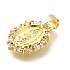 Rack Plating Brass with Cubic Zirconia Pendants KK-Z086-33G-02-2