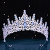 Alloy Rhinestone Crown Hair Bands for Woman Girls PW-WGB2F57-09-1