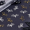 Halloween Theme 50Pcs 2 Colors Alloy Tibetan Style Pendants FIND-LP0001-89-3