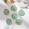 Golden Plated Alloy Enamel Charms ENAM-S118-05F-5