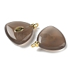 Natural Grey Agate Pendants G-H328-04G-A09-2