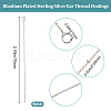 Anti-Tarnish 3 Pairs Rhodium Plated 925 Sterling Silver Stud Earring Findings STER-BBC0006-73B-2