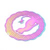 201 Stainless Steel 3D Rotating Hanging Wind Spinner STAS-T064-98-2