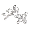 5Pcs 304 Stainless Steel Pendants STAS-P432-08P-2