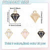 60Pcs 3 Colors Alloy Enamel Pandants FIND-LP0001-43-2