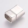 304 Stainless Steel Magnetic Clasps with Glue-in Ends STAS-G136-04P-2