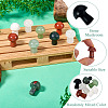 10Pcs Natural & Synthetic Gemstone Mushroom Figurines G-TA0002-08-5