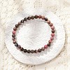 Natural Rhodonite Stretch Bracelets BJEW-JB04557-01-4