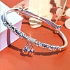 Simple Style Adjustable Brass Charm Bangles for Women FS-WG003F2-05-1
