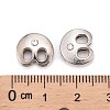 Letter Slider Beads for Watch Band Bracelet Making ALRI-O012-B-NR-3