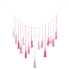 Bohemian Hand-woven Cotton Rope Tassel with Wood Beads Wall Hanging Ornaments FIND-WH20019-136A-02-1