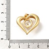 Rack Plating Brass with Cubic Zirconia Pendants KK-Z086-12G-01-3