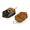Natural Tiger Eye Pendants KK-CBAF9BC-20G-02-2
